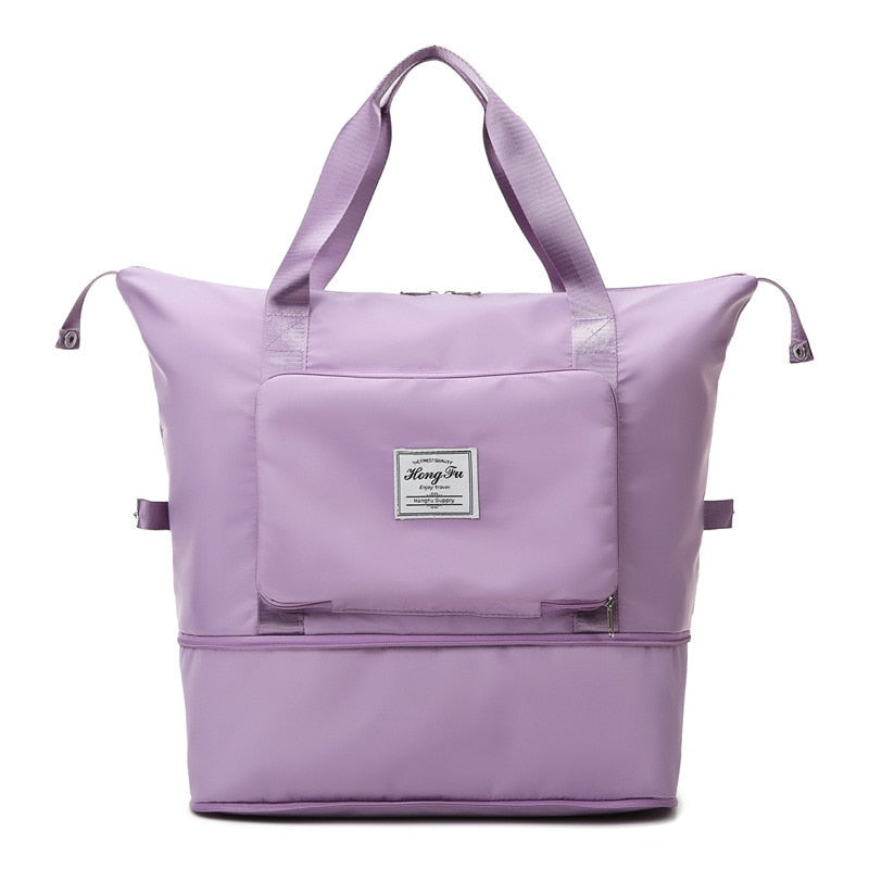 Foldable Large Capacity Storage Folding Bag Travel Bags Tote Carry On Luggage Handbag Waterproof Duffel Women Shoulder Bags