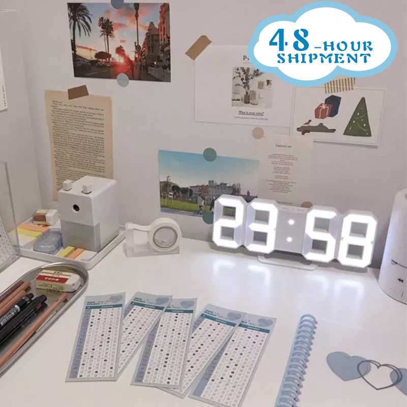 Nordic Digital Alarm Clocks Wall Clocks Hanging Watch Snooze Table Clocks Calendar Thermometer Electronic Clock Digital Clocks.