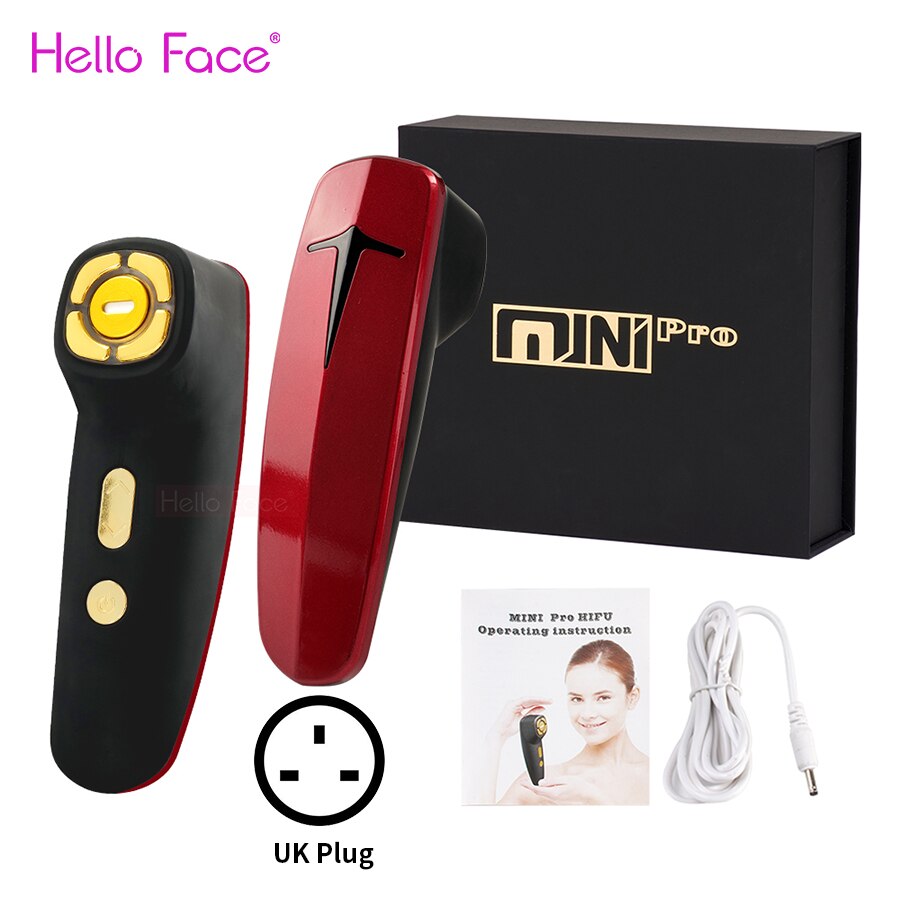 Hello Face MINI HIFU PRO RF Machine Radio Frequency 2M Face Lifting Device Ultrasonic Home Use Portable Facial Wrinkle Removal.
