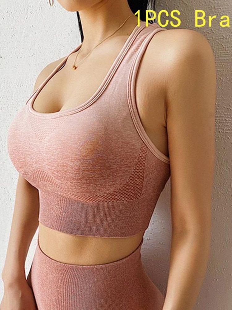 Sport Suit Woman Seamless Running Tracksuit Sportswear Gym Crop Top Gym Pant Fitness Clothes Workout Leggings Fitness Summer Set