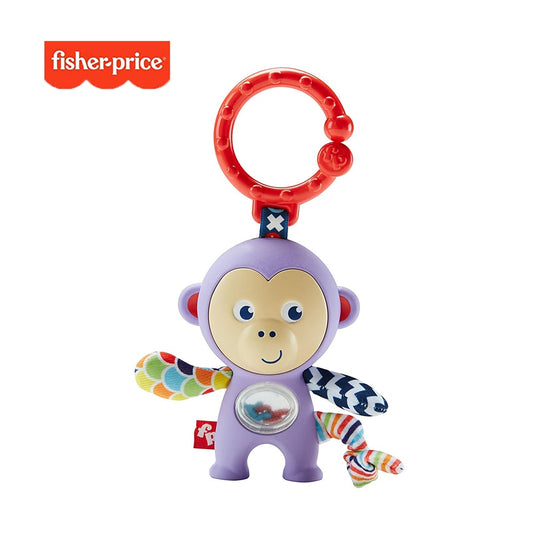 Fisher Price Monkey Rattle Infant Rattle Baby hand Bell Toy Plush Animals Gifts Toys Mobile Baby Bed Chimes Rattles Bell DYF91
