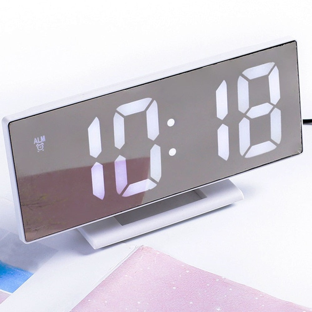 Digital Alarm Clock Alarm Clocks for Kids Bedroom Temperature Snooze Function Desk Table Clock LED Clock Electronic Watch Table.