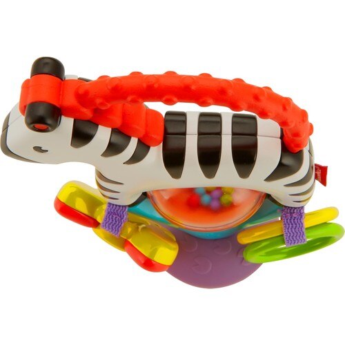 Fisher-Price Cute Zebra High Chair Toy, Colorful, Rattle FGJ11