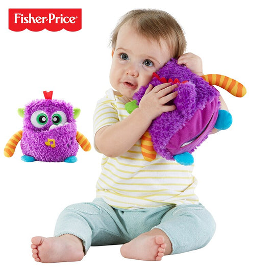 Fisher Price Baby Plush Music Doll Toys Cartoon Animal Little Monster Plush Soothing Hand Puppet Dolls Toy Kids Educational Gift