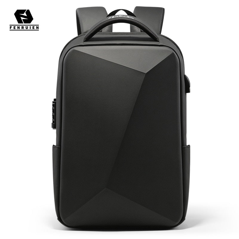 Fenruien Brand Laptop Backpack Anti-theft Waterproof School Backpacks USB Charging Men Business Travel Bag Backpack New Design.