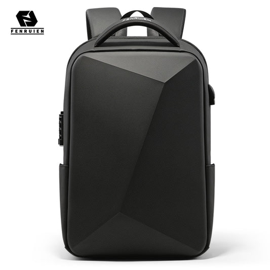 Fenruien Brand Laptop Backpack Anti-theft Waterproof School Backpacks USB Charging Men Business Travel Bag Backpack New Design.