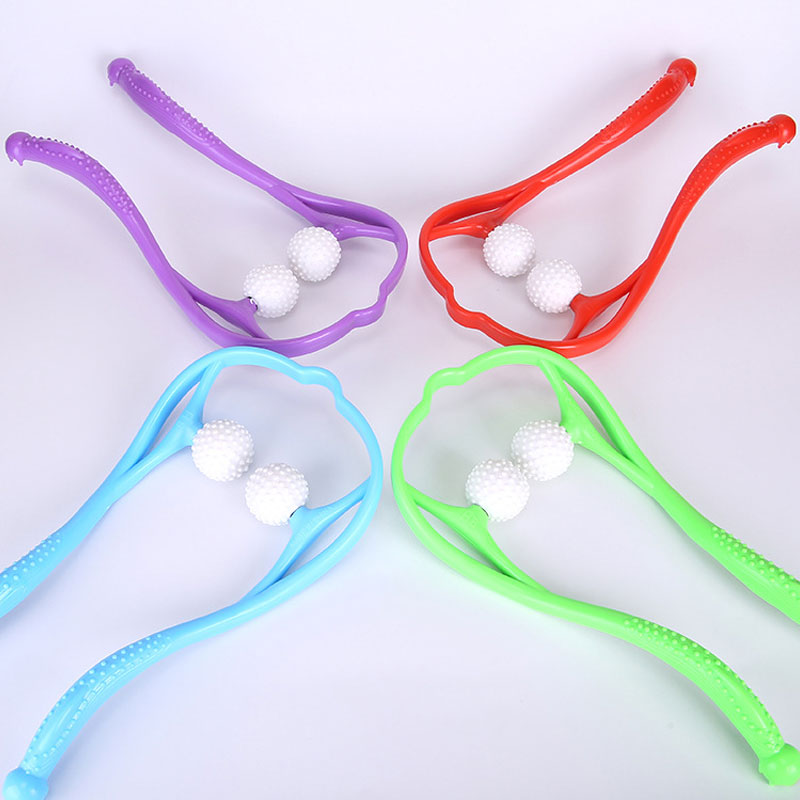 BYEPAIN Neck Massager For Neck Shoulder Waist Lower Leg Cervical Massager Dual Trigger Point Therapist Hands Relaxation Device.