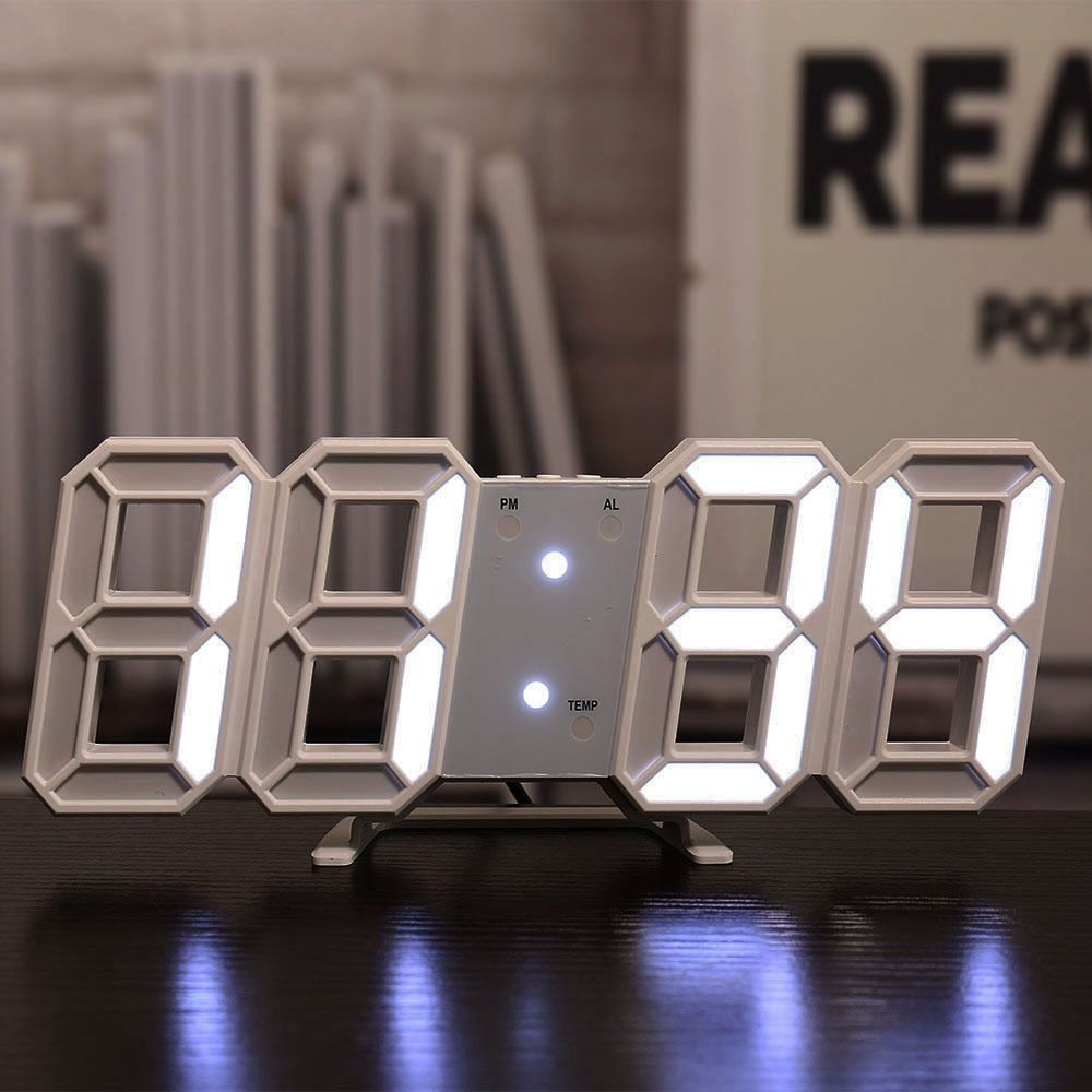 Nordic Digital Alarm Clocks Wall Clocks Hanging Watch Snooze Table Clocks Calendar Thermometer Electronic Clock Digital Clocks.