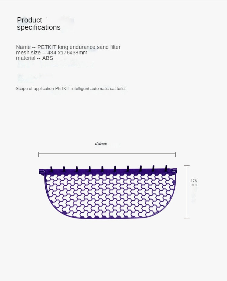 PETKIT automatic toilet cat litter filter screen filter mesh cat litter box accessories control sand mesh acessorio the cat