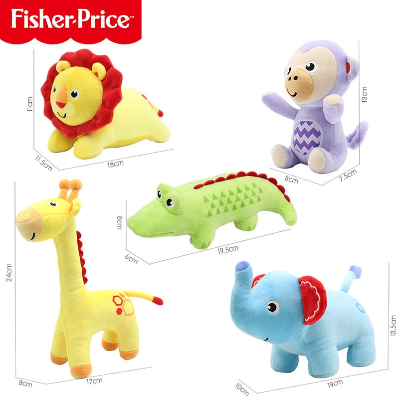 Fisher-Price Animal Prototype Plush Toy Doll Children Baby Soothing Sleep Toy Birthday Gift