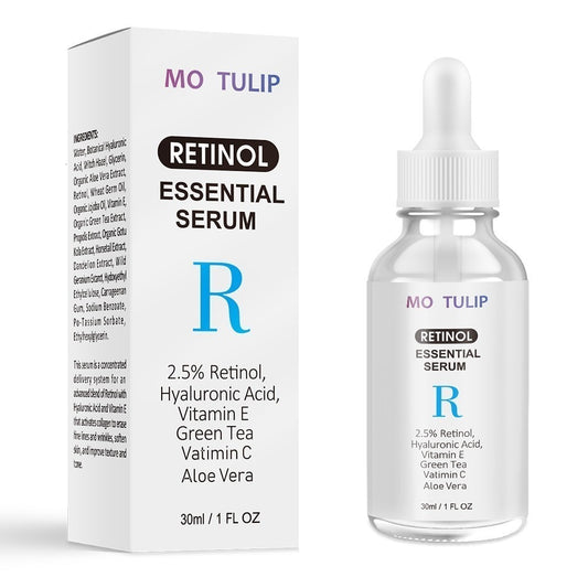 MO TULIP Retinol 2.5% Vitamin C / A Facial Anti Wrinkle Serum Remove Dark Spots Collagen Serum Anti Aging Essential Facial Serum