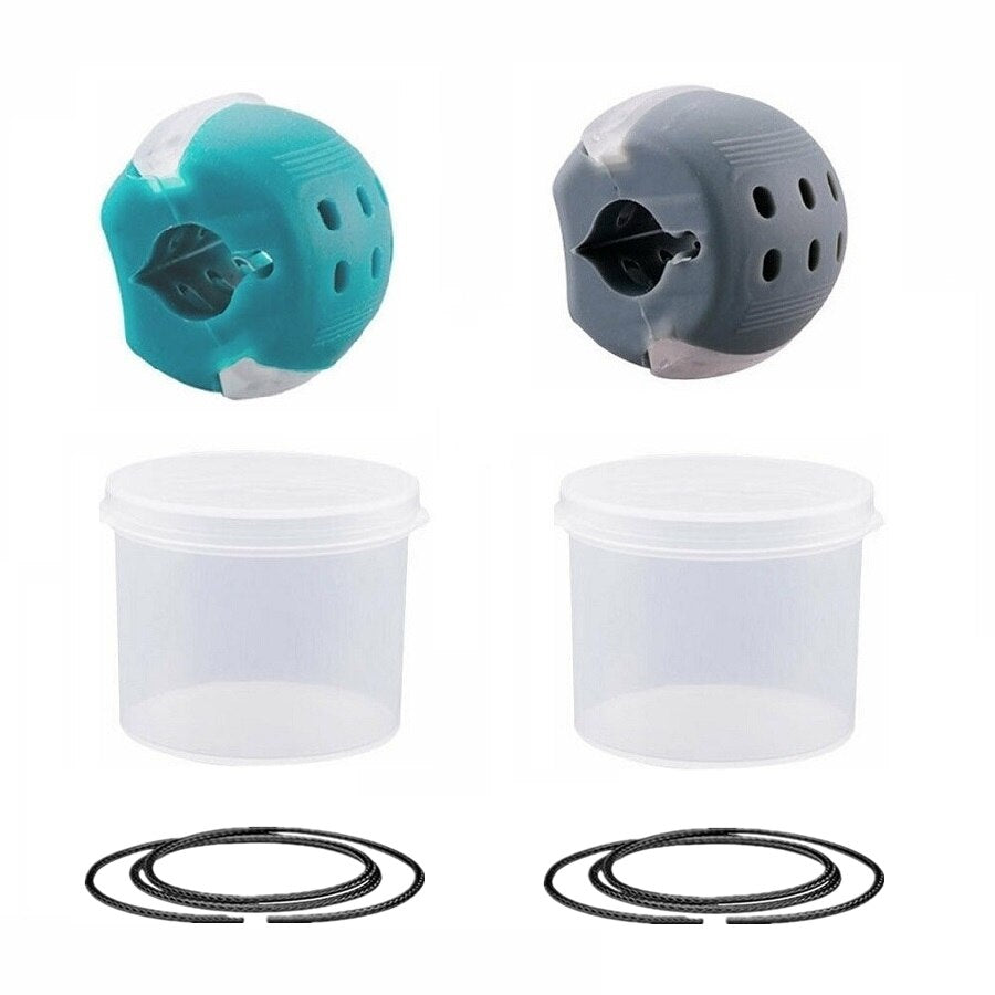 30-50Lbs New Food Grade Silicone Jawline Fitness Ball Face Jaw Trainer Facial Bite Muscle Chew Device Neck Mandibular Exerciser.