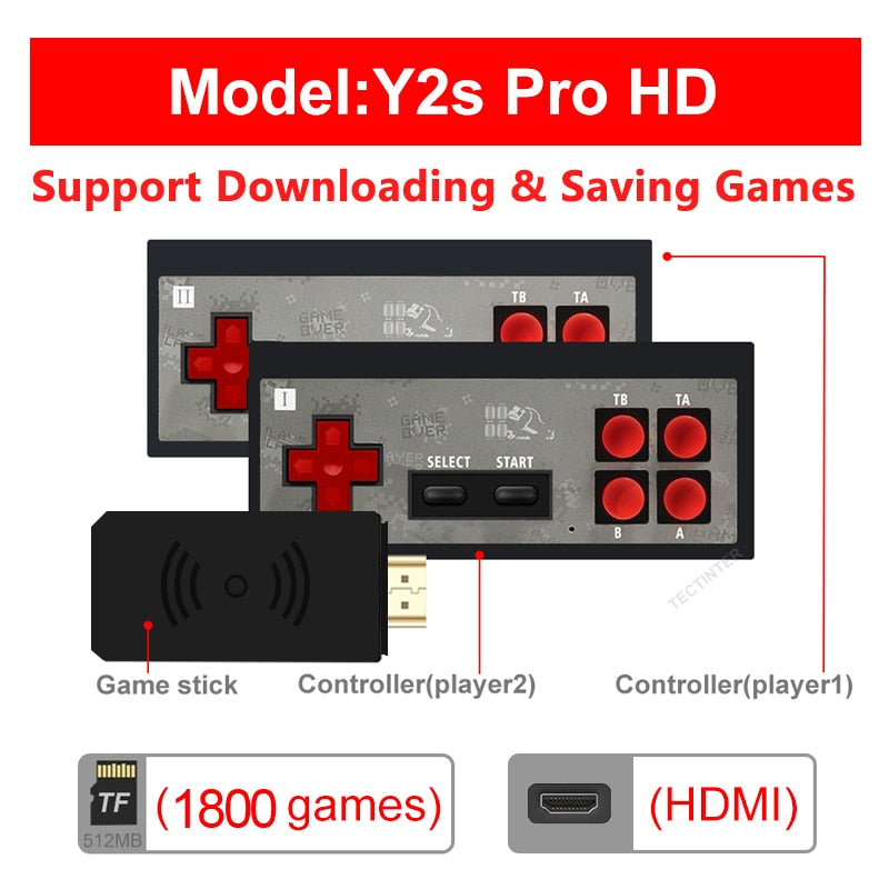 Handheld Retro Video Game Console Mini Game console Built-in Classic 620 NES games for 4K TV HDMI-Compatible/AV Game Player.