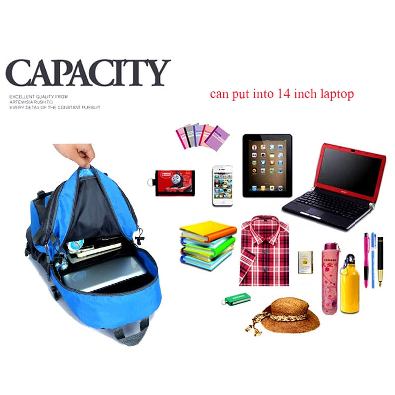 Men's Backpack Waterproof Mutifunctional Male Laptop School Travel Casual Bags Pack Oxford Casual Out Door Black Sport Backpack.