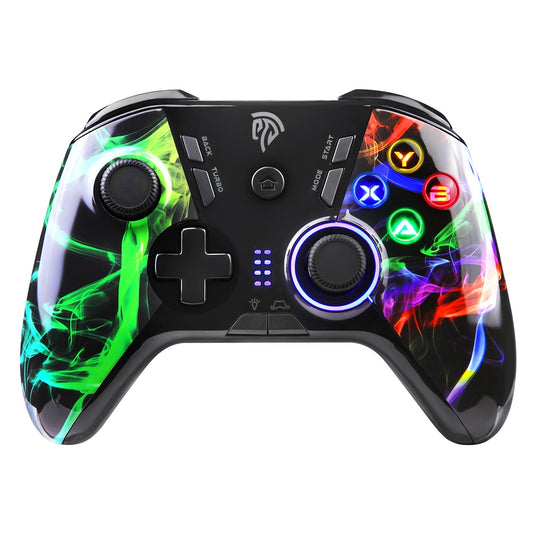 EasySMX ESM-9110 Wireless Gamepad Controller for PS3 PC Windows 10 Android Nintendo Switch Joystick with 4 Customized Buttons.