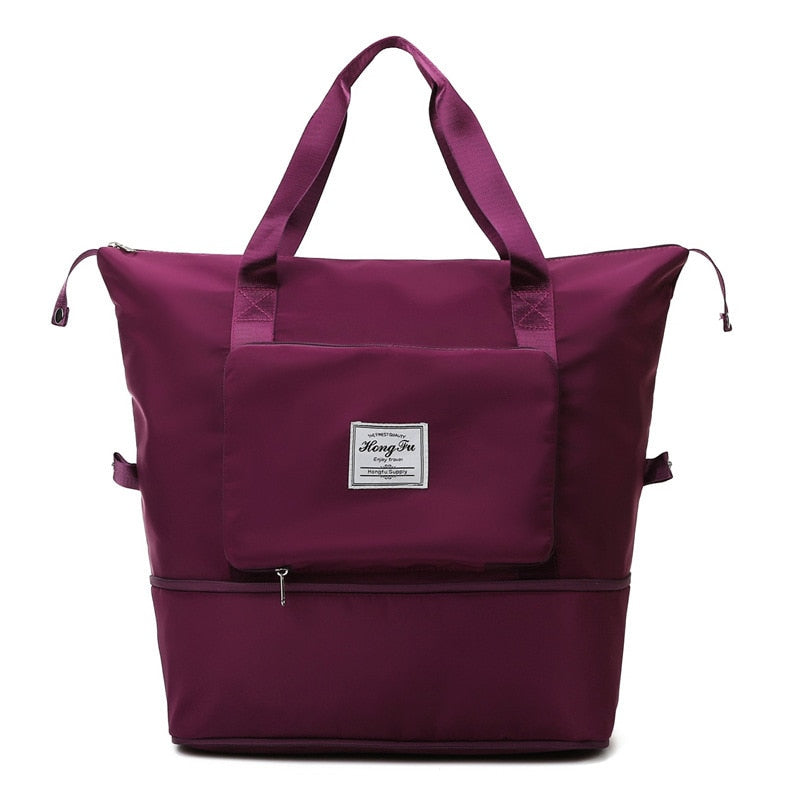 Foldable Large Capacity Storage Folding Bag Travel Bags Tote Carry On Luggage Handbag Waterproof Duffel Women Shoulder Bags