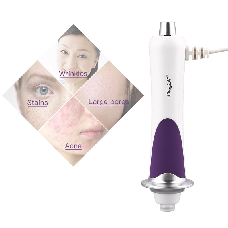 CkeyiN RF EMS Facial Oxygen Injection Machine Microcurrent Face Lifting Red Light Warm Wrinkle Removal Anti-Aging Beauty Device.