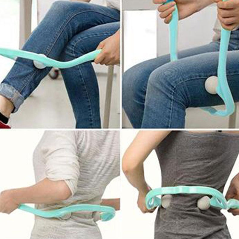 BYEPAIN Neck Massager For Neck Shoulder Waist Lower Leg Cervical Massager Dual Trigger Point Therapist Hands Relaxation Device.