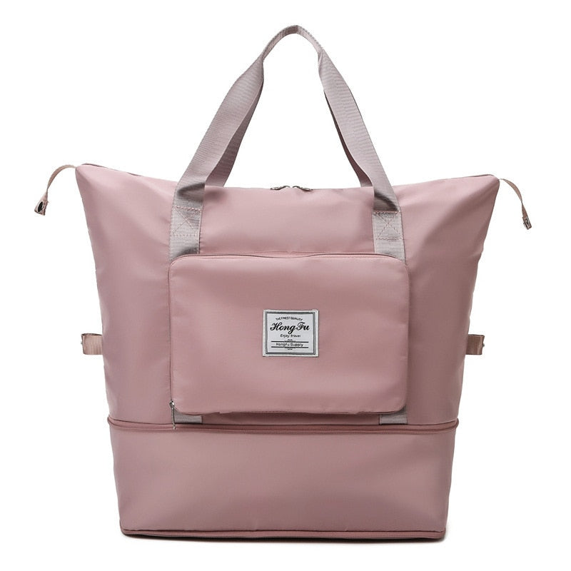 Foldable Large Capacity Storage Folding Bag Travel Bags Tote Carry On Luggage Handbag Waterproof Duffel Women Shoulder Bags