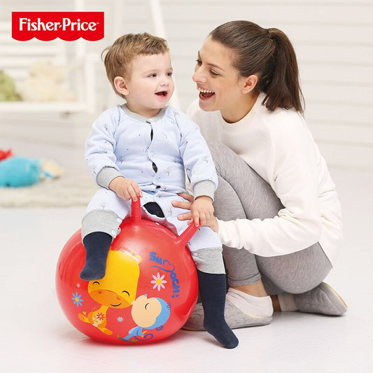 Fisher Price 40 45cm croissant ball jumping ball baby inflatable toy ball jumping horse children