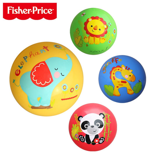 Fisher Price 9-inch pat ball kindergarten children's leather ball baby inflatable children's sports toys PVC ball