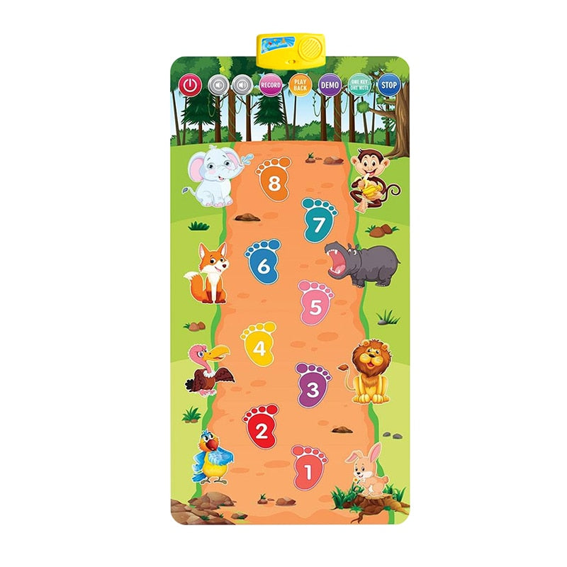 4 Styles Double Row Multifunction Musical Instrument Piano Mat Infant Fitness Keyboard Play Carpet Educational Toys For Kids
