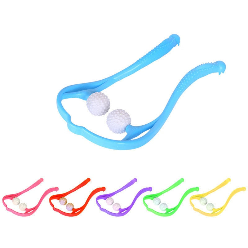 BYEPAIN Neck Massager For Neck Shoulder Waist Lower Leg Cervical Massager Dual Trigger Point Therapist Hands Relaxation Device.