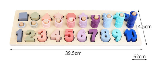 Montessori Toys Educational Wooden Toys for Kids Babies Montessori Toys Board Math Fishing Game Montessori Toys for 1 2 3 Years