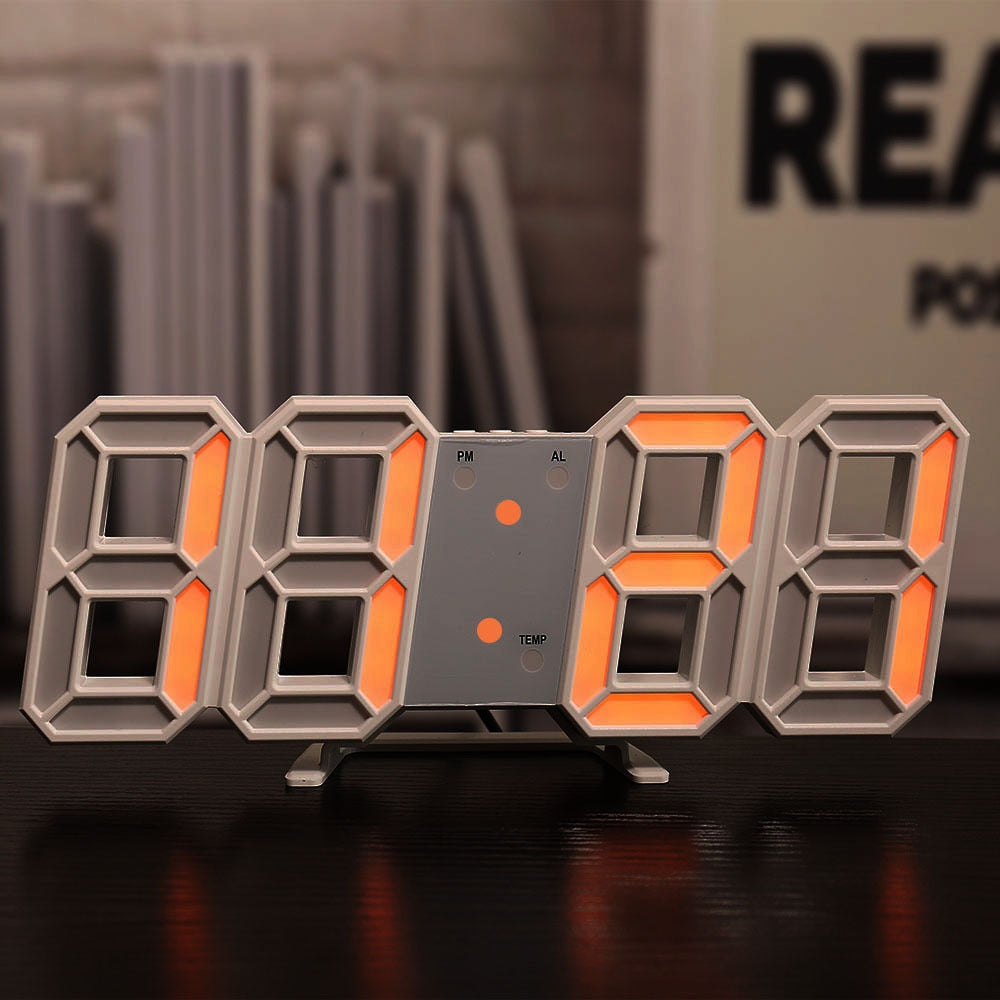 Nordic Digital Alarm Clocks Wall Clocks Hanging Watch Snooze Table Clocks Calendar Thermometer Electronic Clock Digital Clocks.