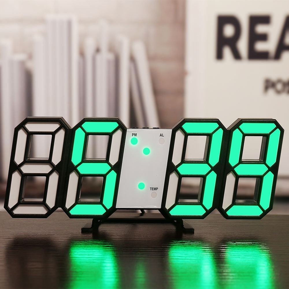 Nordic Digital Alarm Clocks Wall Clocks Hanging Watch Snooze Table Clocks Calendar Thermometer Electronic Clock Digital Clocks.