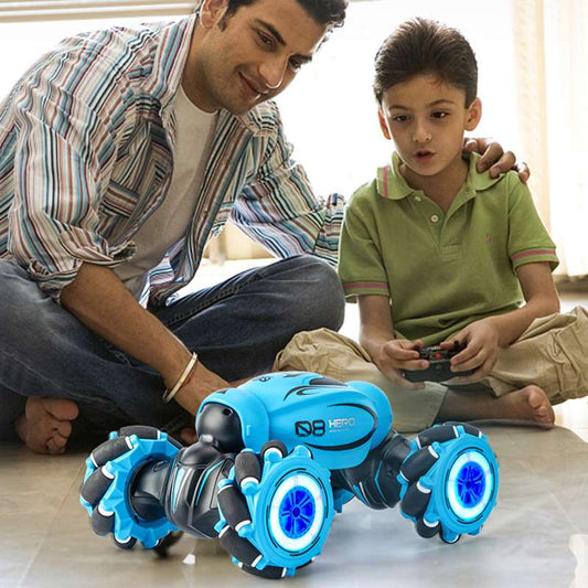 D876 1:16 4WD RC Car Radio Gesture Induction Music Light Twist High Speed Stunt Remote Control off Road Drift Vehicle Car Model.