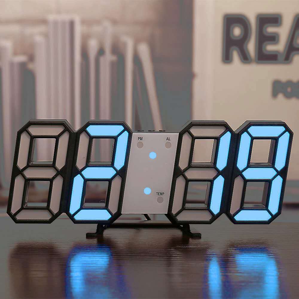 Nordic Digital Alarm Clocks Wall Clocks Hanging Watch Snooze Table Clocks Calendar Thermometer Electronic Clock Digital Clocks.