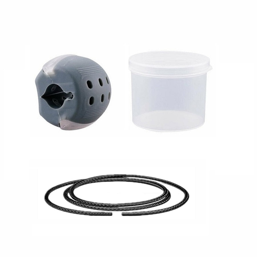 30-50Lbs New Food Grade Silicone Jawline Fitness Ball Face Jaw Trainer Facial Bite Muscle Chew Device Neck Mandibular Exerciser.