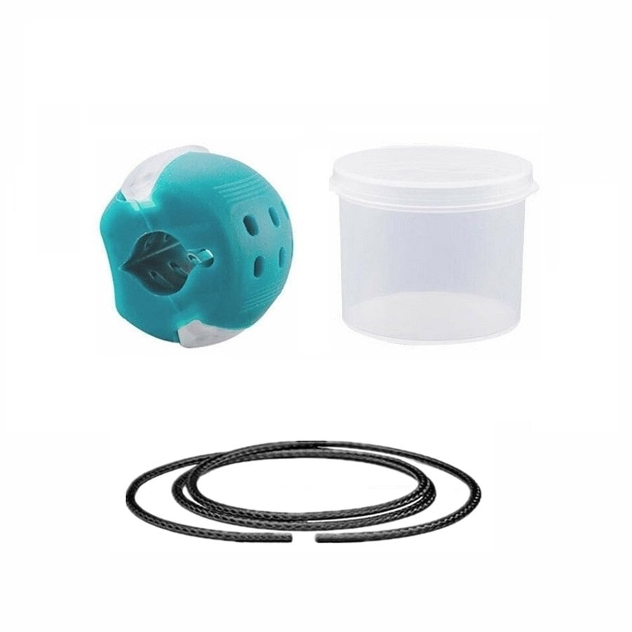 30-50Lbs New Food Grade Silicone Jawline Fitness Ball Face Jaw Trainer Facial Bite Muscle Chew Device Neck Mandibular Exerciser.