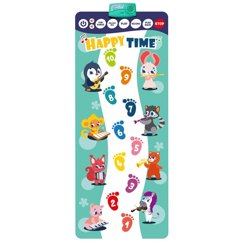 4 Styles Double Row Multifunction Musical Instrument Piano Mat Infant Fitness Keyboard Play Carpet Educational Toys For Kids