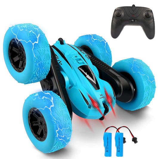 Roclub 4WD RC Car 2.4G Radio Remote Control Car 1:24 Double Side RC Stunt Cars 360° Reversal Vehicle Model Toys For Children Boy.
