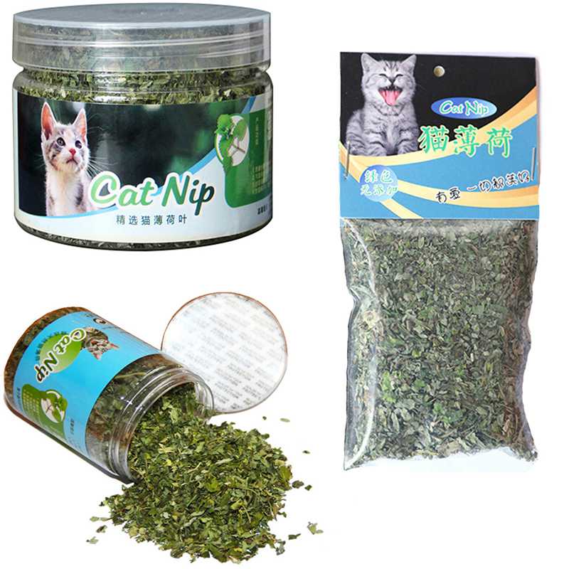 10g/20g/30g Cat Toy Catnip Organic 100% Natural Premium Catnip Cattle Grass Menthol Flavor Funny Cat Mint Toys Cat Tree