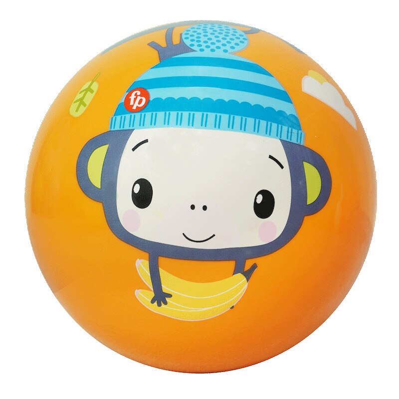 Fisher Price 9-inch pat ball kindergarten children's leather ball baby inflatable children's sports toys PVC ball