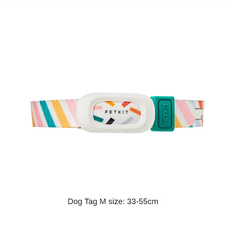 PETKIT Smart Personalized Dog Cat Collars adjustable Soft Nylon waterproof puppy Collar Tags Pet Accessories APP work
