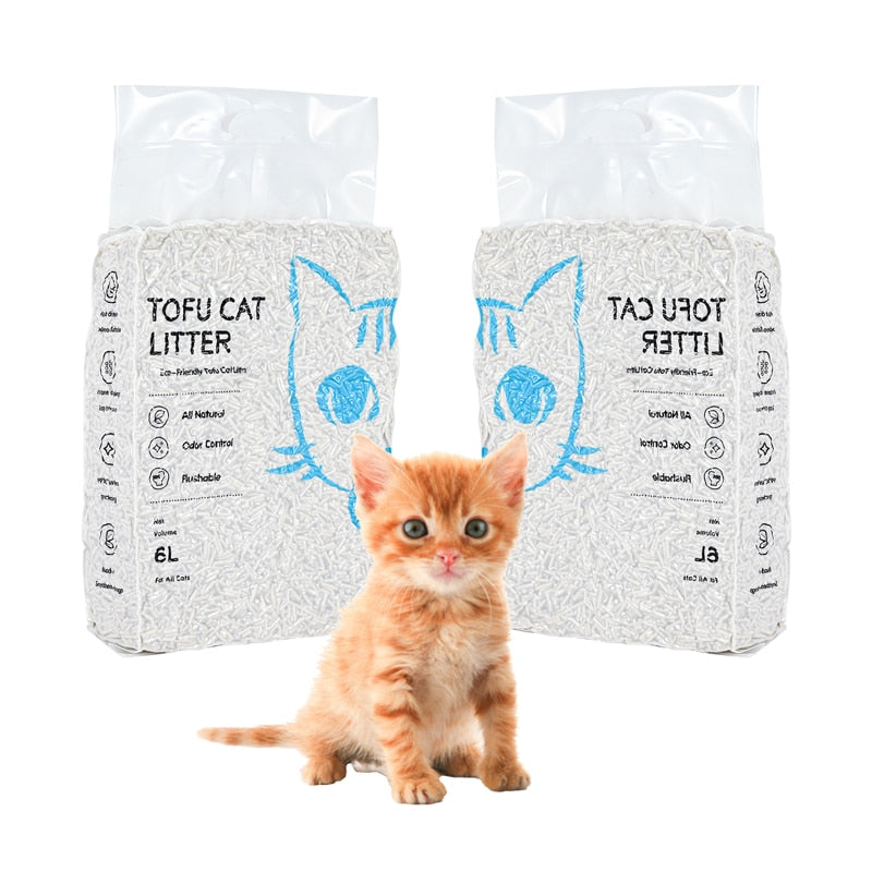 Vacuum Packaging Dust-free Tofu Cat Litter Deodorized Tofu Cat Litter Easy to Clump Dissolve Cleaning Supplie
