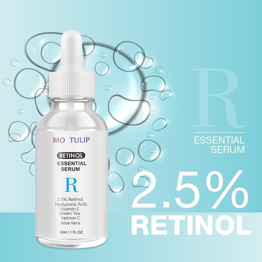 MO TULIP Retinol 2.5% Vitamin C / A Facial Anti Wrinkle Serum Remove Dark Spots Collagen Serum Anti Aging Essential Facial Serum