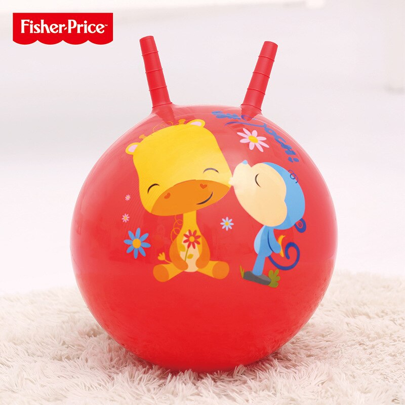 Fisher Price 40 45cm croissant ball jumping ball baby inflatable toy ball jumping horse children