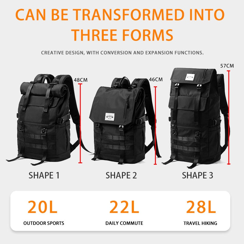 Waterproof Large Capacity Travel Backpack Men Women Multifunction 15.6 Laptop Backpack Teenager Male School Bag Mochila Rucksack