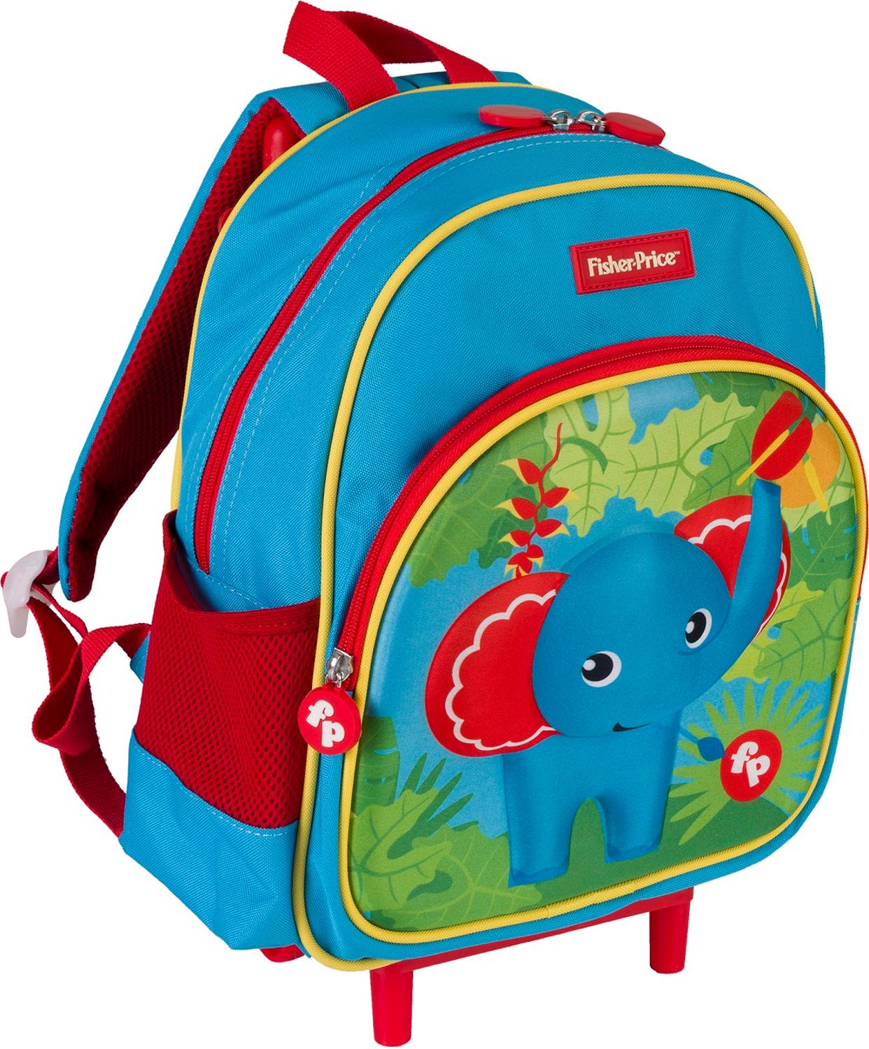 Fisher-Price 3D backpack toy baby kids girls boys Kawaii kindergarten bag trolley wallet money phone bag school bag