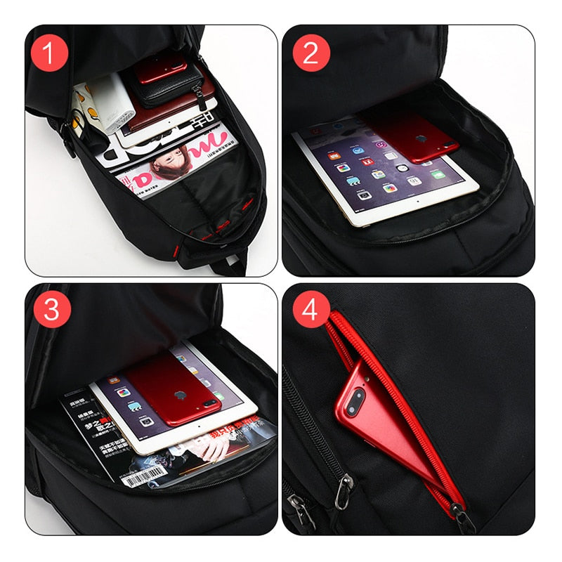 Waterproof Travel Backpacks for Men Polyester Large Capacity 15.6 Laptop Fashion Rucksack Zipper Bag Girls and Boys School Bags.