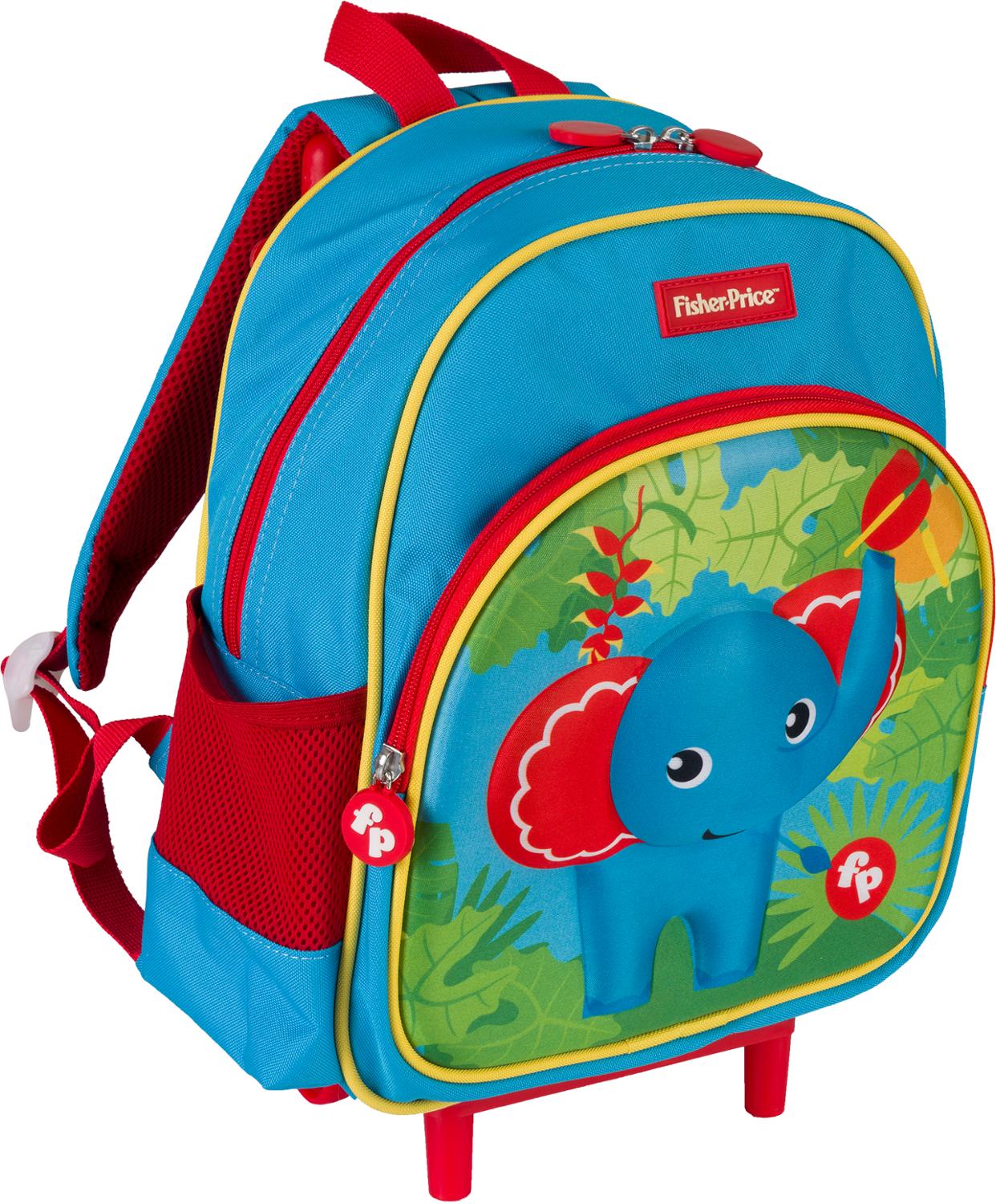 Fisher-Price 3D backpack toy baby kids girls boys Kawaii kindergarten bag trolley wallet money phone bag school bag