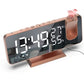 FM Radio LED Digital Smart Alarm Clock Watch Table Electronic Desktop Clocks USB Wake Up Clock with 180° Time Projector Snooze Rosegold Russian Federation.