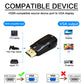 Male to Female HDMI-compatible to VGA Adapter HD 1080P Audio Cable Converter For PC Laptop TV Box Computer Display Projector.