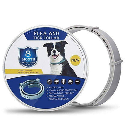 Flea And Tick Collar For Dogs Cats Up To 8 Month Flea Tick Dog Collar Anti-mosquito and insect repellent Pet collars.