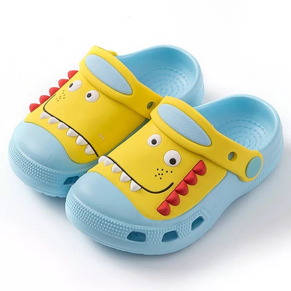 Toddler baby beach sandals children cartoon dinosaur animal garden slippers kids antiskid shoes for boys and girls suit for 1-6Y